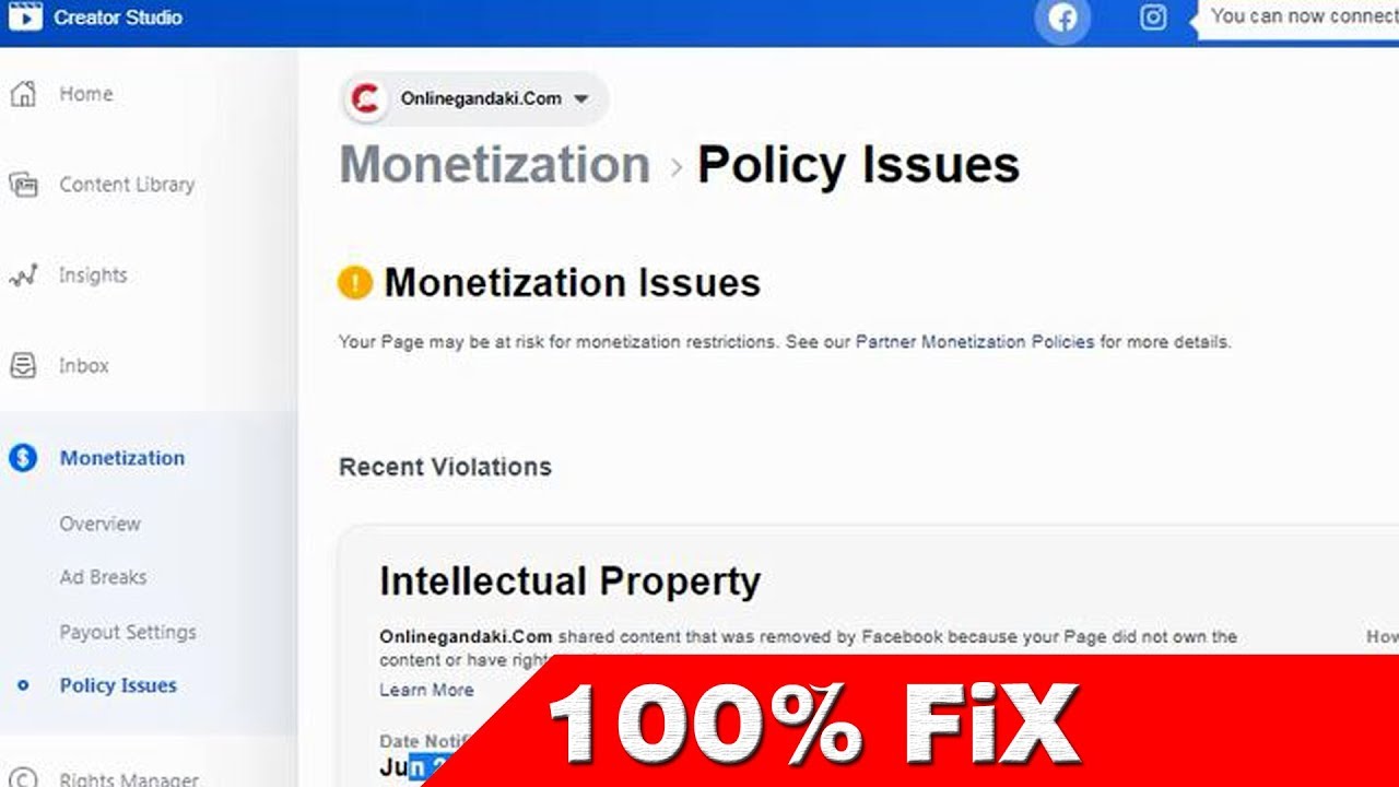 What is monetization issues on Facebook