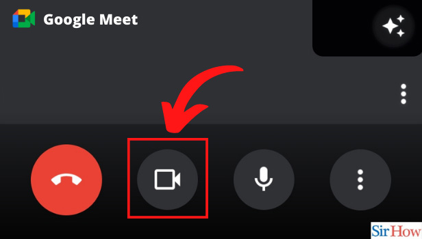 how to turn on camera on google meet